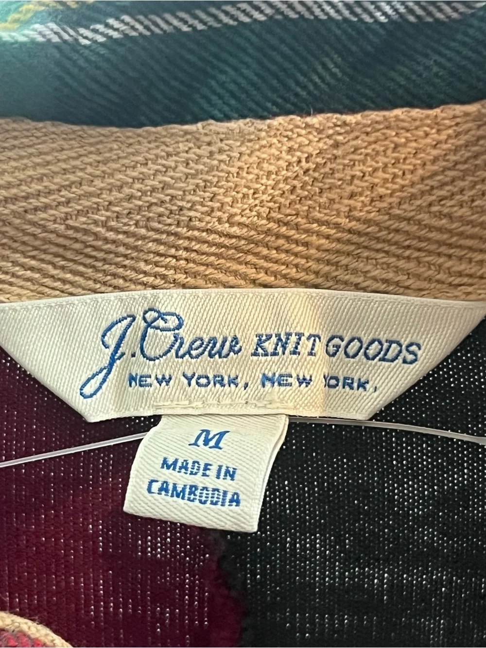 J Crew Knit Goods Rugby Polo Shirt LS Mens Size Medium Gray Maroon Color Block